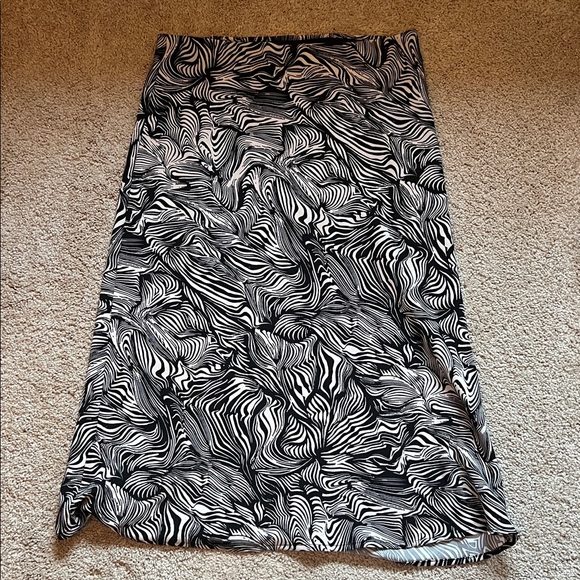 Rachel Zoe Black and White Print Skirt - Picture 1 of 2